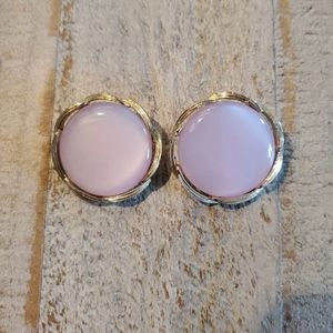 Vintage linser Moonglow clip-on earrings